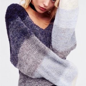 Free people Alpaca sweater blend M/L loose weave knit
